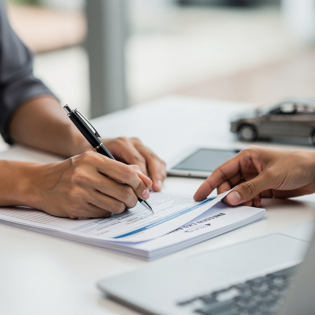 Claims 2000 San Diego expert assisting a client with auto insurance claim paperwork in San Diego